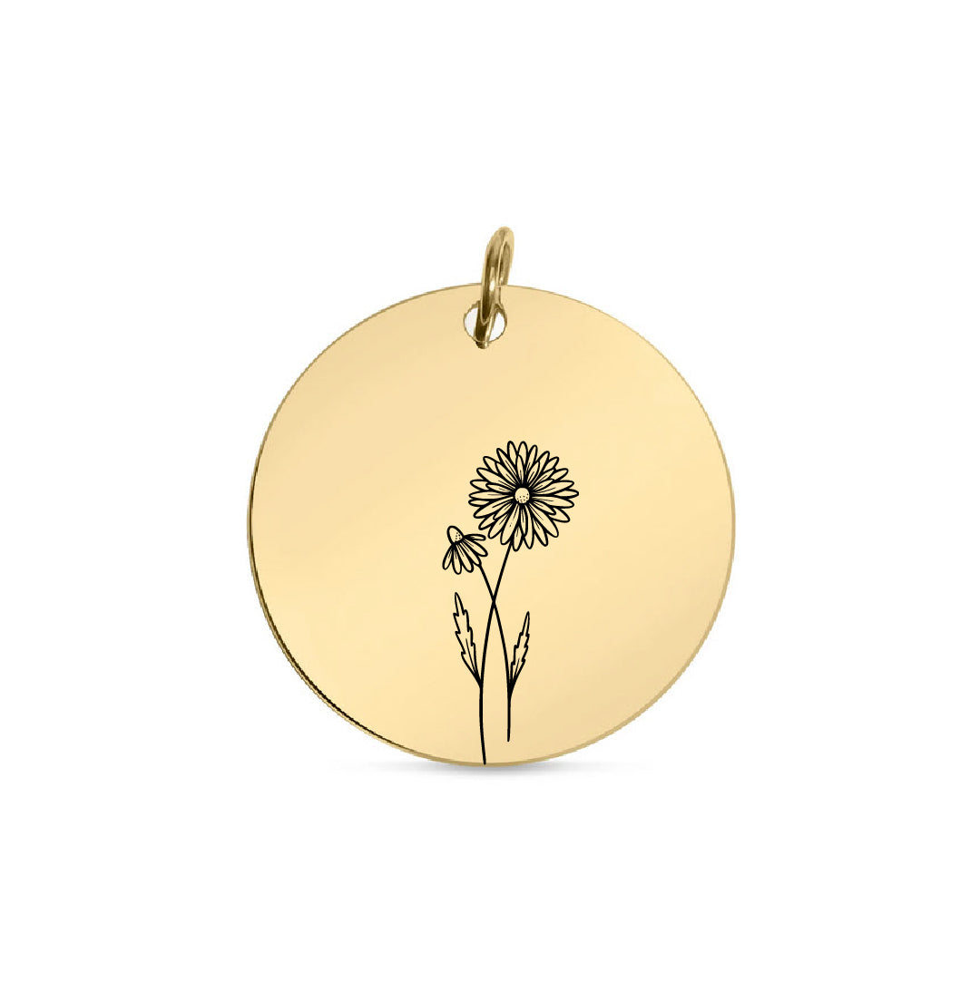 Birth Flower Necklace (Customizable)